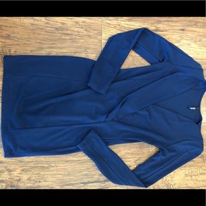 Lulus long sleeve blue cocktail dress